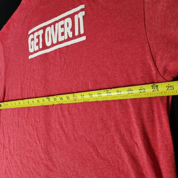 Red "Get Over‎ It" Graphic Tee - Picture 3 of 4